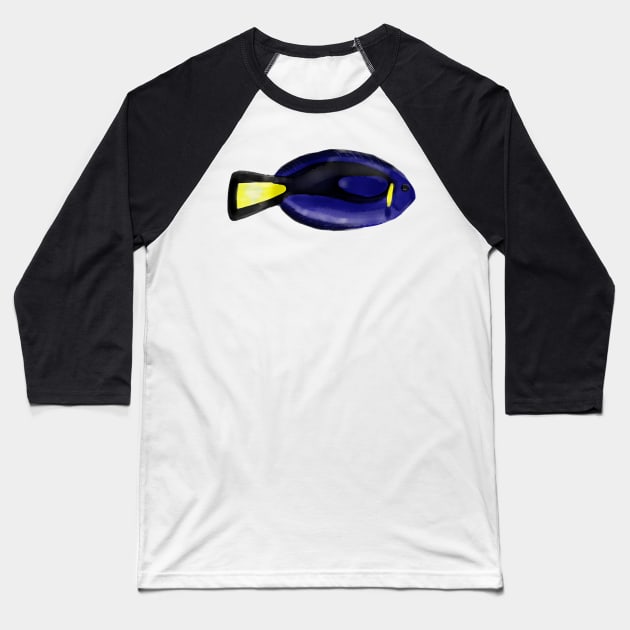 Blue Tang Baseball T-Shirt by melissamiddle